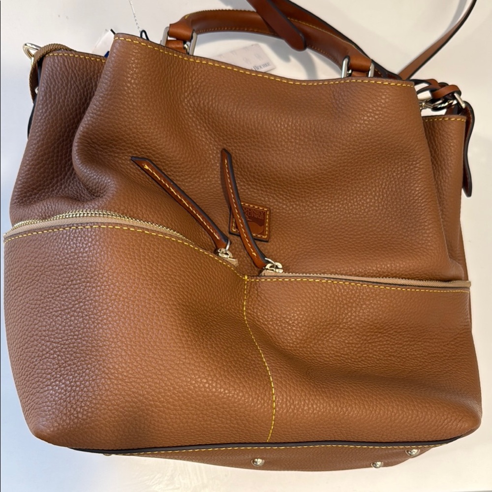 Dooney & Bourke Brown Leather Shoulder Bag